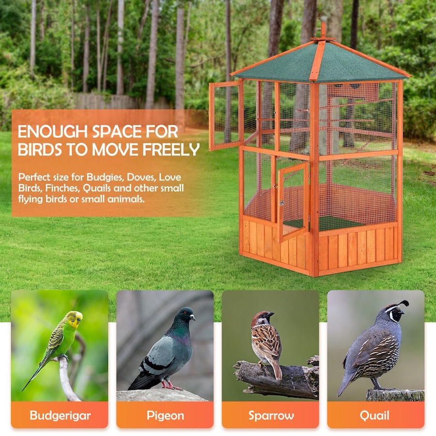 Buy Bird Cage Aviary Parrot House Budgie Cockatiel Canary Enclosure ...
