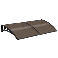 Brown Rain Proof Shade Rain Cover Canopy Awning 2M