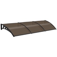 Brown Rain Proof Shade Rain Cover Canopy Awning 3M