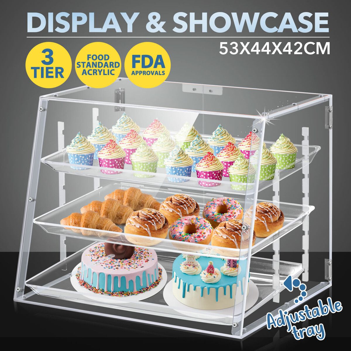 CAKE DISPLAY SHOWCASE HOT 3FT - Restaurant.Store