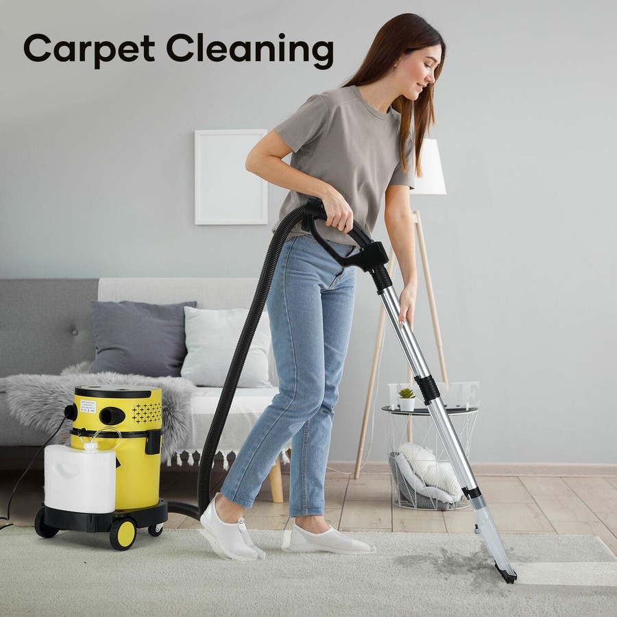 Carpet Cleaner Vacuum Wet Dry Floor Sofa Upholster 5 In 1 Cleaning Machine Portable Smart Mop Cordless Wheels