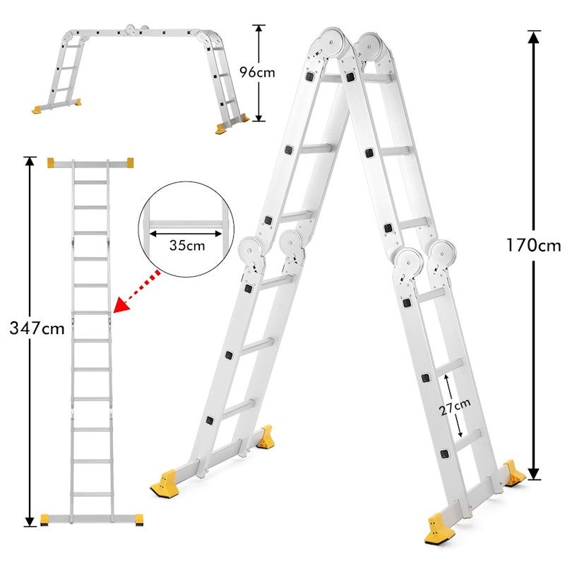 Certified Ladder Multipurpose Adjustable Aluminium Platform Step Ladder 12 Steps 358653 05 ?imgclass=dealpageimage