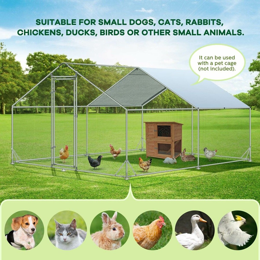 Buy Chicken Coop Run Chook Pen Walk In Shelter Rabbit House Hutch Cat ...