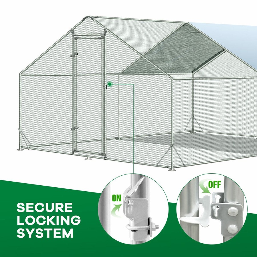 Buy Chicken Coop Run Chook Pen Walk In Shelter Rabbit House Hutch Cat ...
