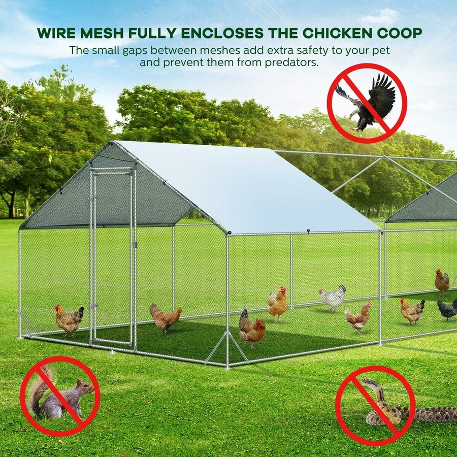 Buy Chicken Coop Run Walk In Chook Pen Cage Shelter Cat Dog Enclosure ...