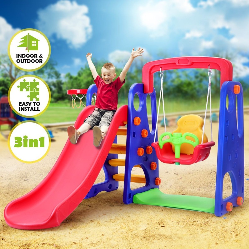 Swing Slide Basketball Multi station Play Center for Kids Buy Outdoor