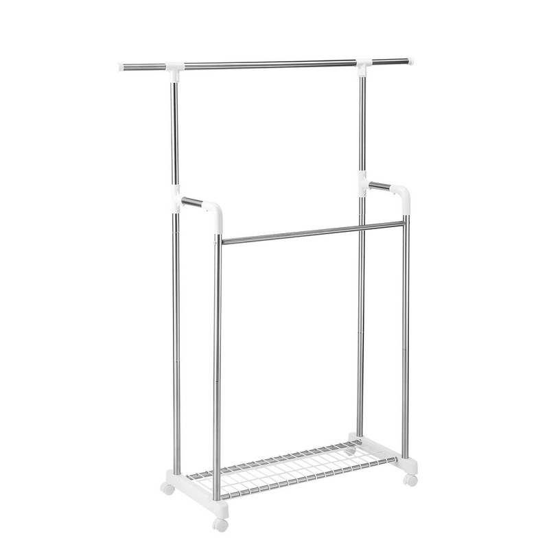 Buy Clothes Airer Rail Drying Rack Width Adjustable Laundry Stand Dryer