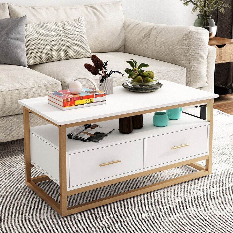 TV Stand Media Console Modern Storage Table Entertainment Centre Hidden Compartments Open Shelves