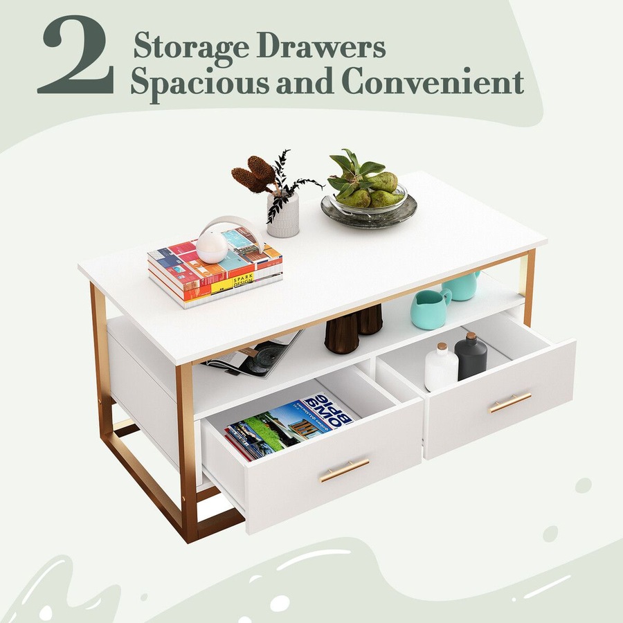 TV Stand Media Console Modern Storage Table Entertainment Centre Hidden Compartments Open Shelves