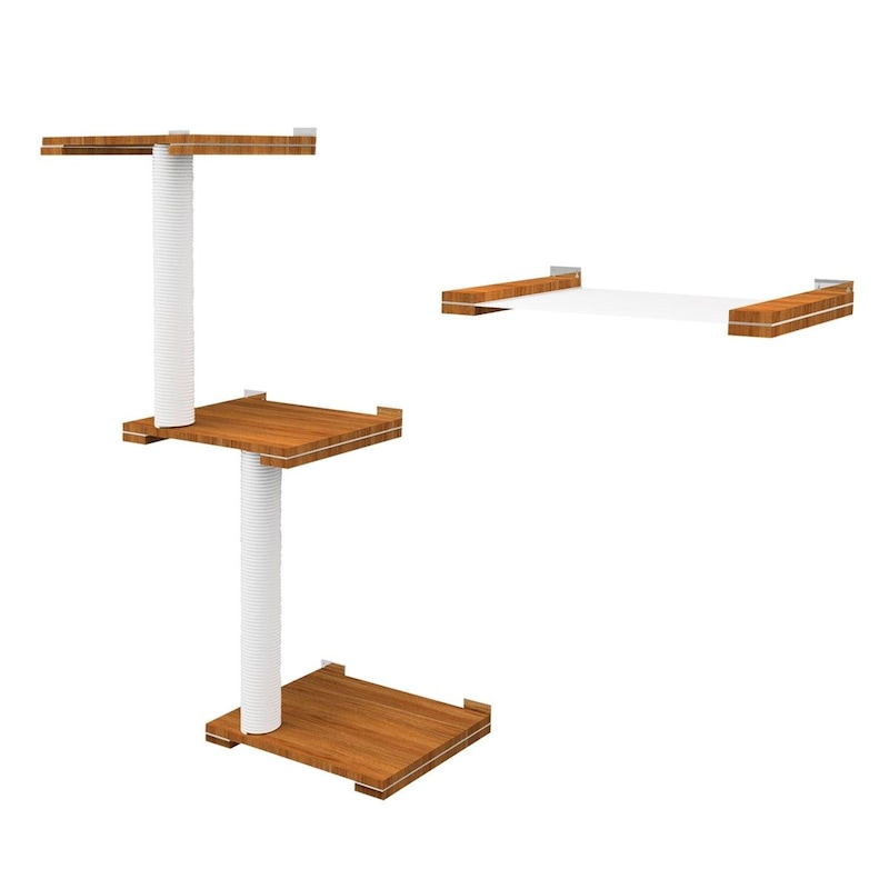 Buy Deluxe Floating Cat Perches Cat Tree Multi-Level Shelves Wall Mount ...