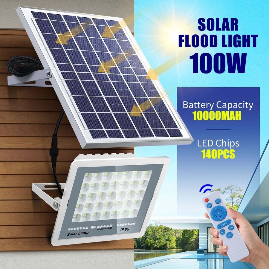 Solar powered deals exterior flood lights