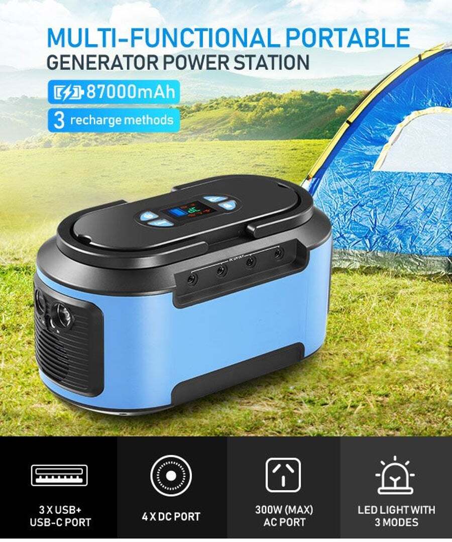 Buy 87000mAh Portable Generator Power Station Solar Battery Charger
