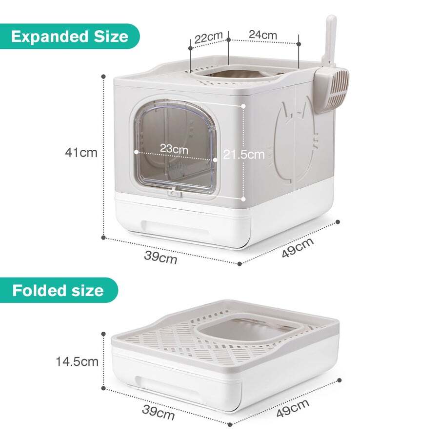 Buy Cat Litter Box Enclosed Kitten Pet Toilet Training Kitty Enclosure
