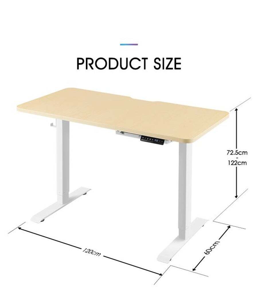 Buy Electric Standing Desk Height Adjustable Sit Stand Office Computer ...