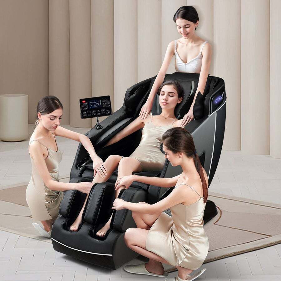 3d reclining heated best sale full body massage chair