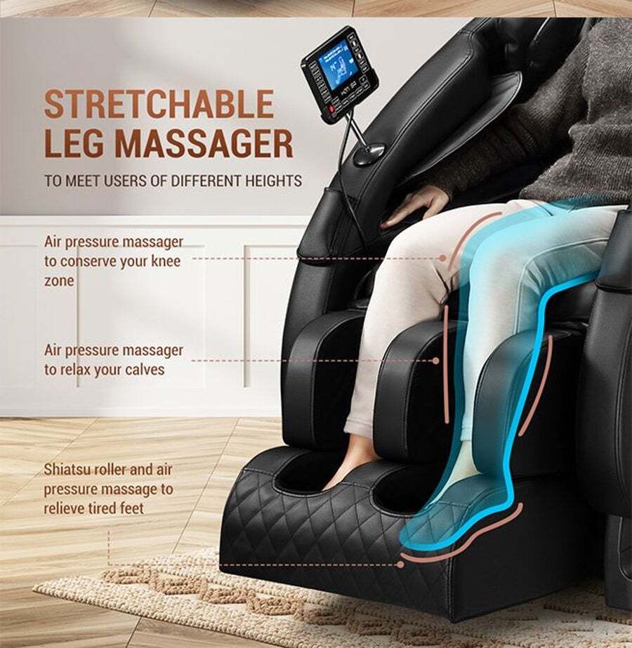 Buy Homasa Massage Chair Full Body Electric Massager Zero Gravity Recliner With Touch Control