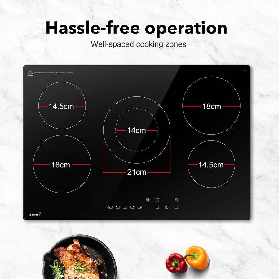 Buy Ceramic Cooktop Stove Electric Cooker Hob Glass Top 5 Burners 6