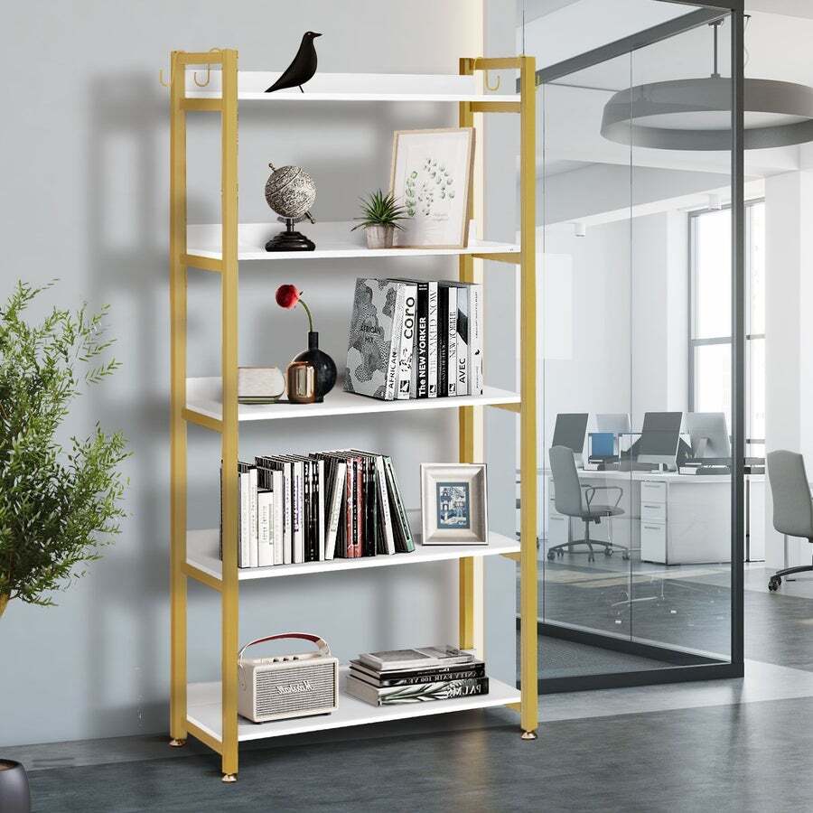 Buy LUXSUITE Bookshelf Bookcase Display Ladder Shelf Book Shelves