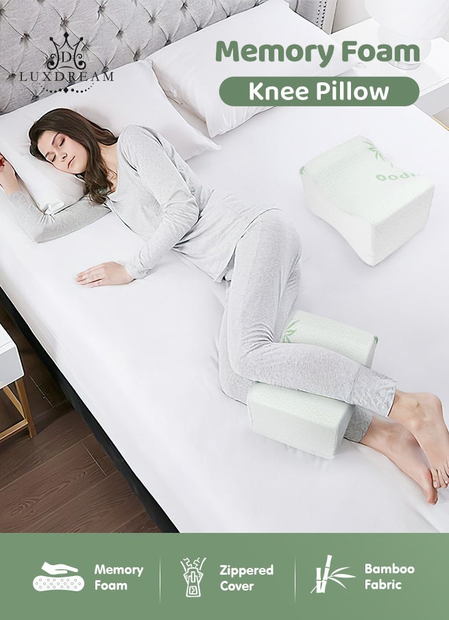 Buy Memory Foam Knee Pillow Side Sleeper Leg Pillow Cushion Bed Pillow Leg  Hip Support - MyDeal