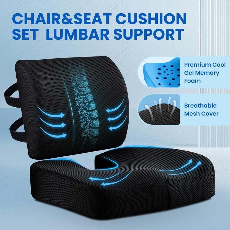 Gaming chair cushion online set