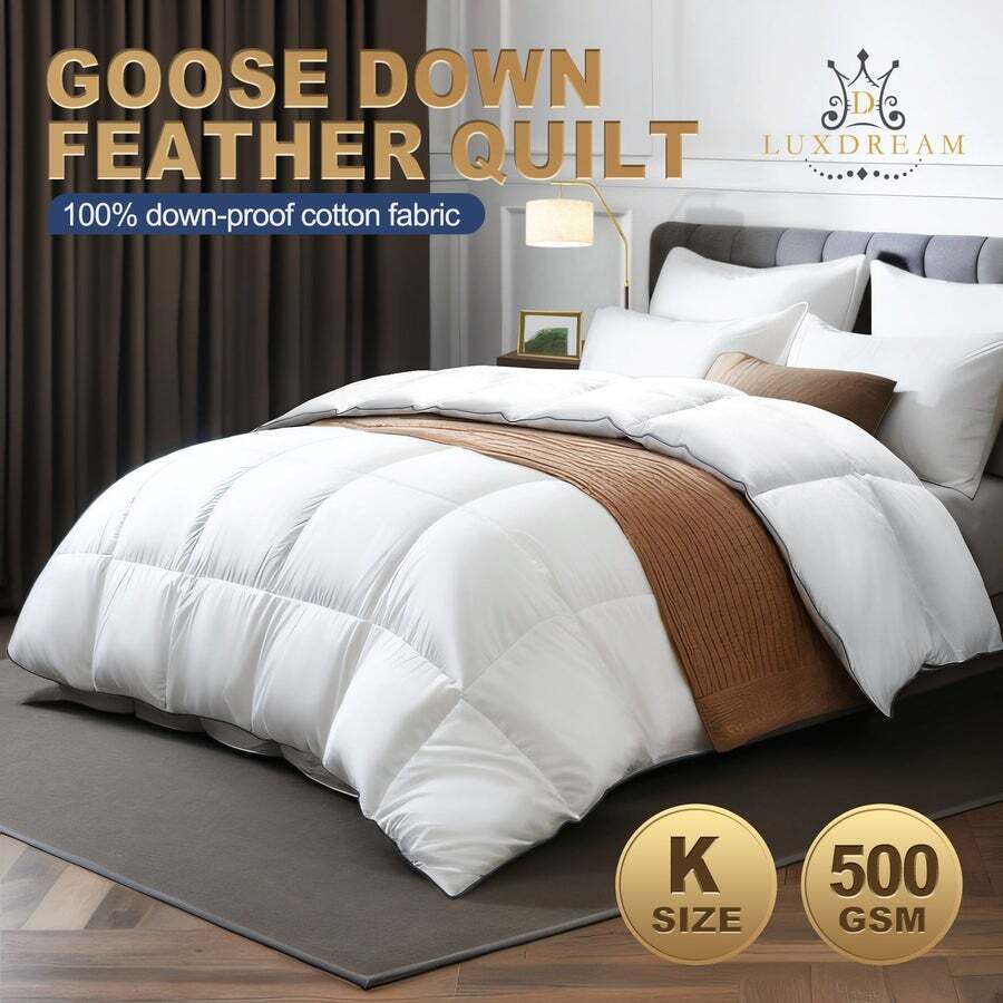 500gsm goose cheap feather quilt