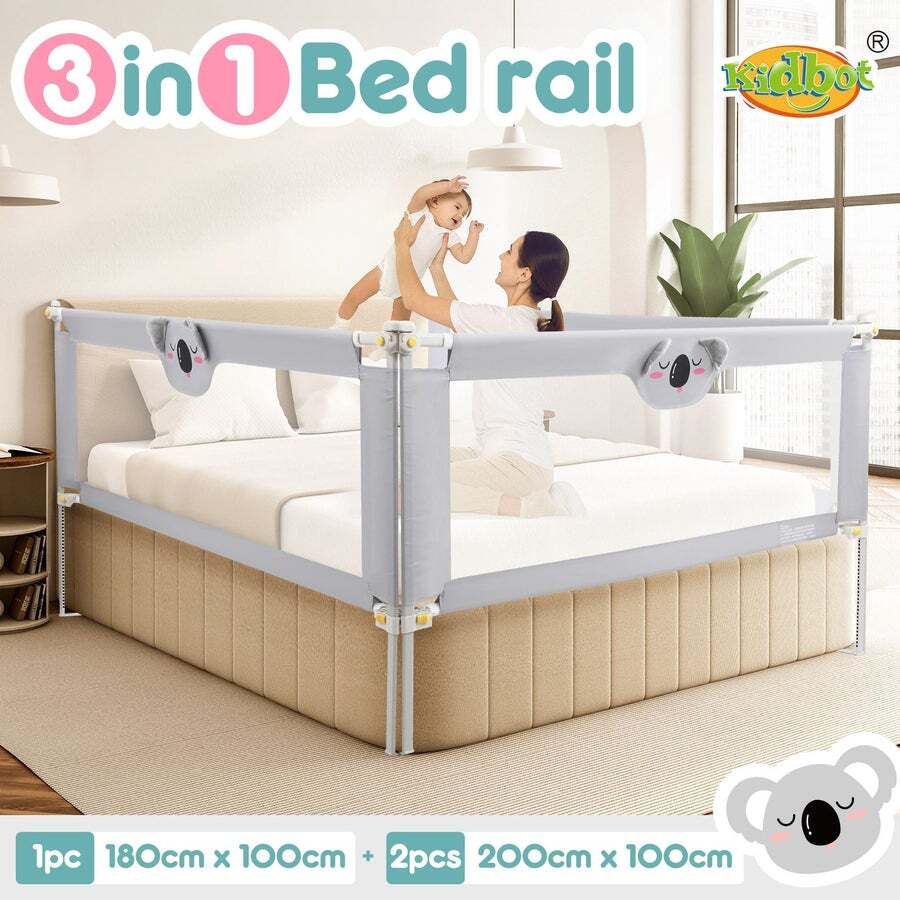 Buy Toddler Bed Rail King Side Bedrail Folding Safety Guard Baby