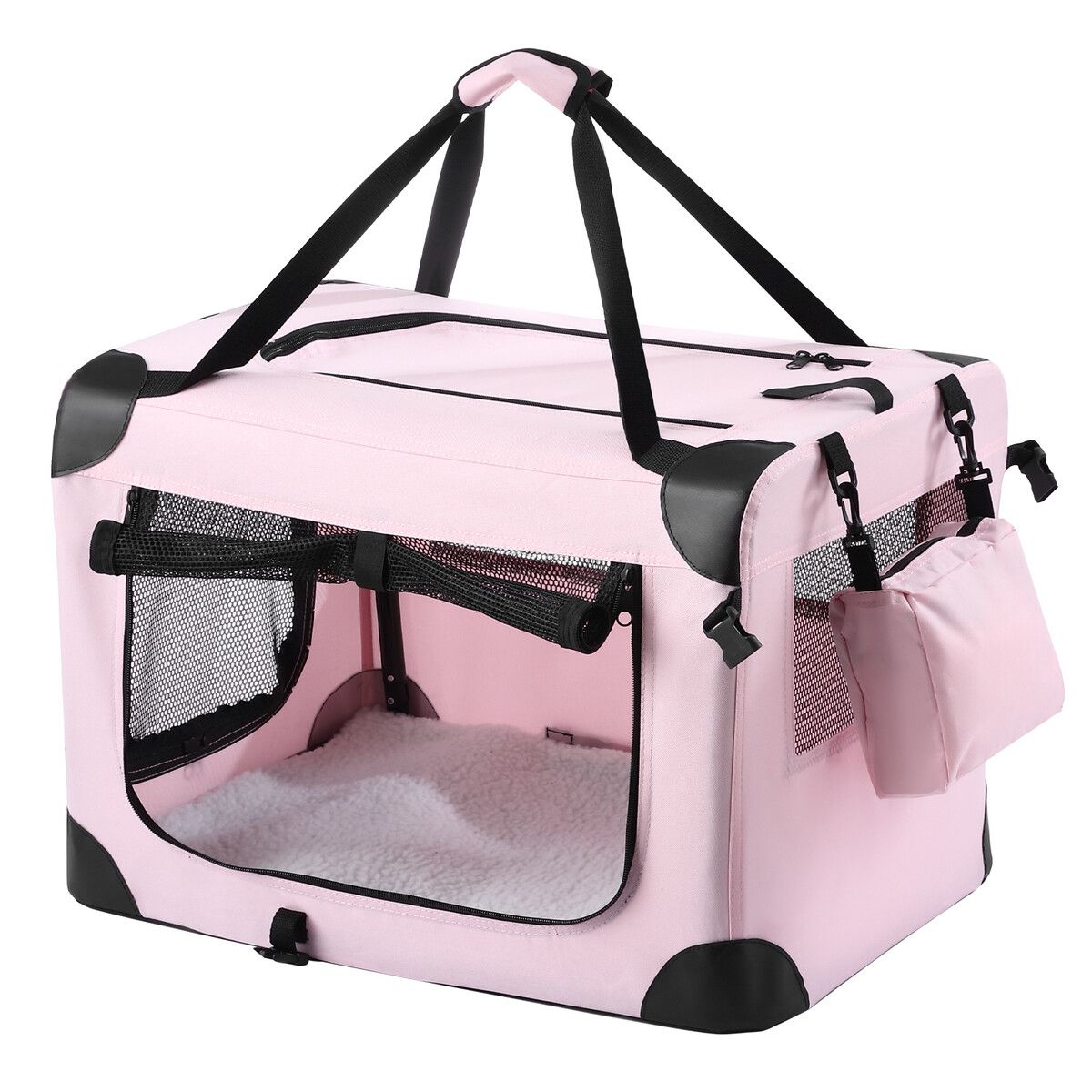 Pink dog clearance cage large