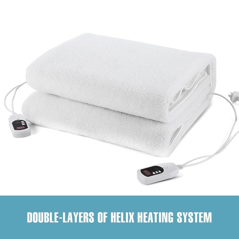 Buy Double Control Electric Blanket Luxury Fleecy Lily Hill Queen
