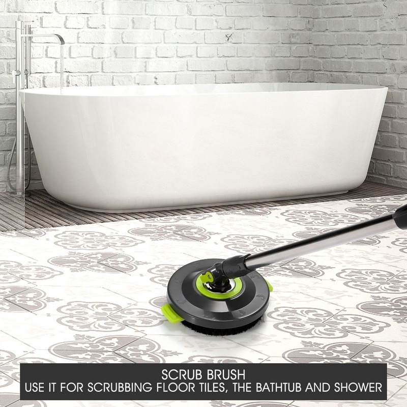 Buy DR FUSSY Replacement Spin Mop Microfiber Mop Heads & Scrub Brush