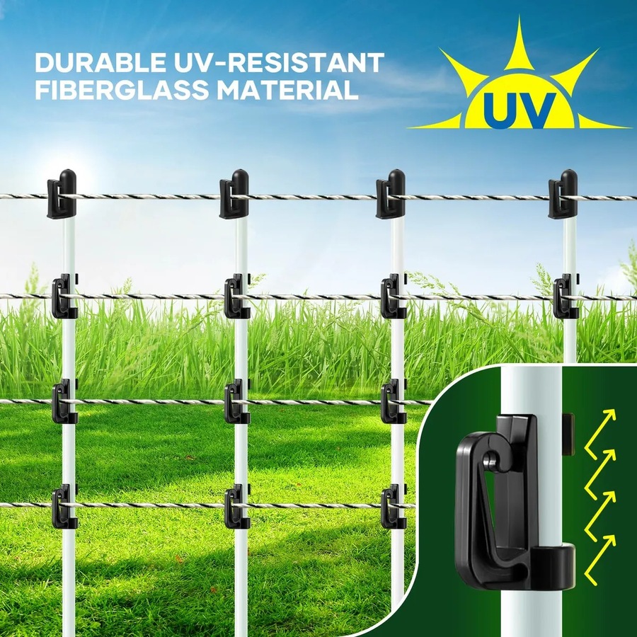 Buy Electric Fence Post 20pcs Tread Step In Wire Temporary Fencing ...