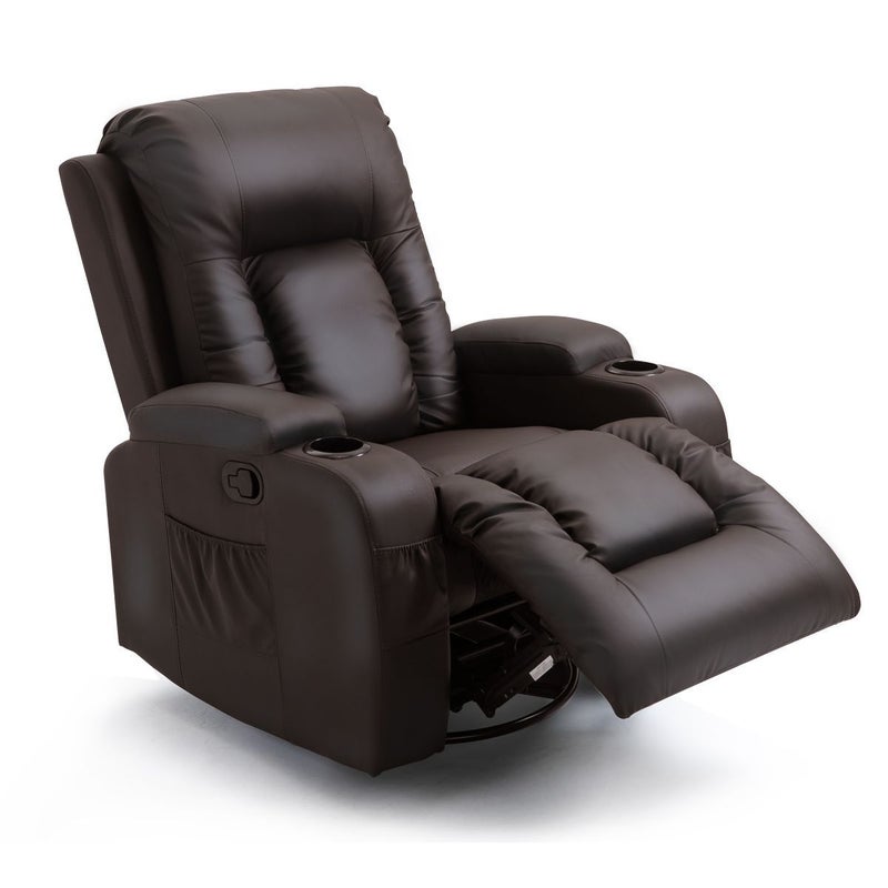 Electric Massage Chair Rocking Armchair Recliner Sofa Heated Seat 360