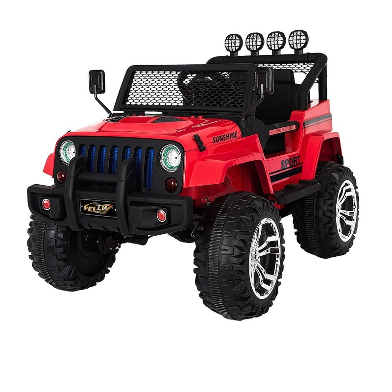 Buy Red Remote Control Children Ride On Jeep Car - Mydeal