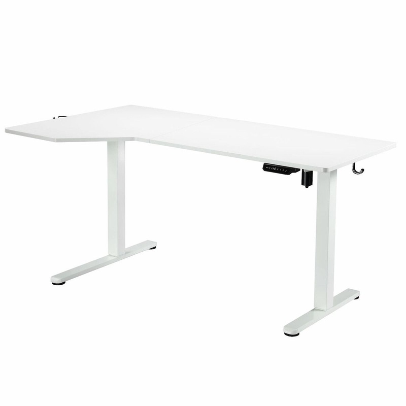 Buy Electric Standing Desk Corner Sit Stand Up Table Height Adjustable ...