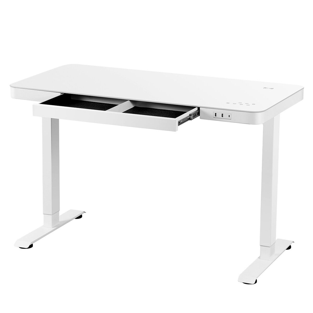 Adjustable desk with on sale wireless charger