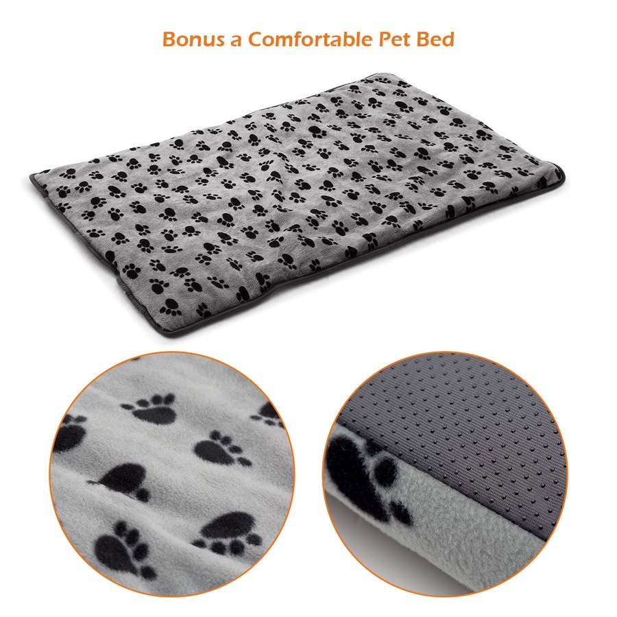 48 inch XL Dog Crate Cage Black