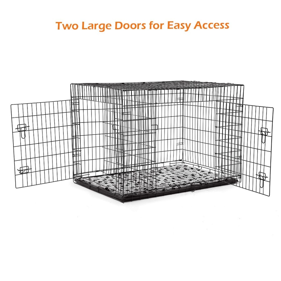48 inch XL Dog Crate Cage Black