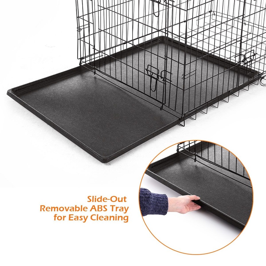 48 inch XL Dog Crate Cage Black