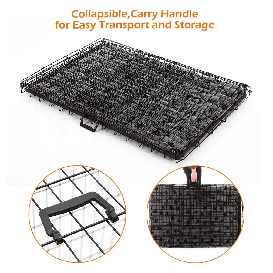 48 inch XL Dog Crate Cage Black