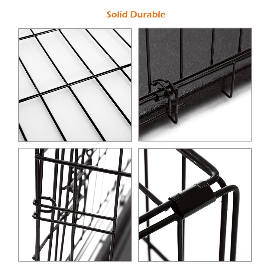 48 inch XL Dog Crate Cage Black