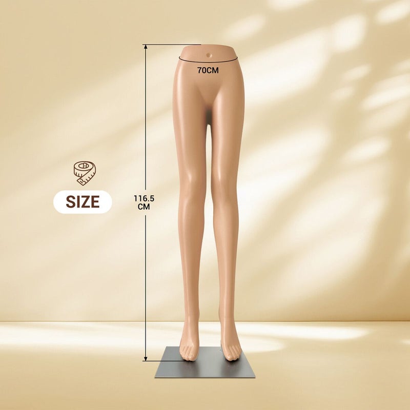 Buy Female Mannequin Legs Half Body Model Shop Dress Form Torso Manikin  Dummy Dressmaking Clothing Skirt Display Stand Detachable Skin Tone - MyDeal