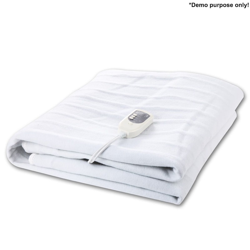 Buy Fitted Heated Electric Blanket with Dual ControlQueen Size MyDeal