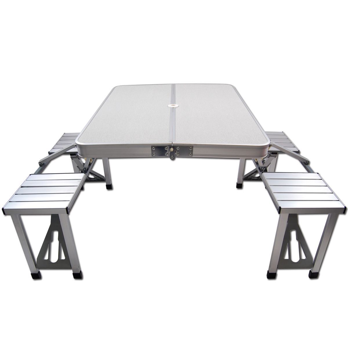 foldable portable picnic table with four seats