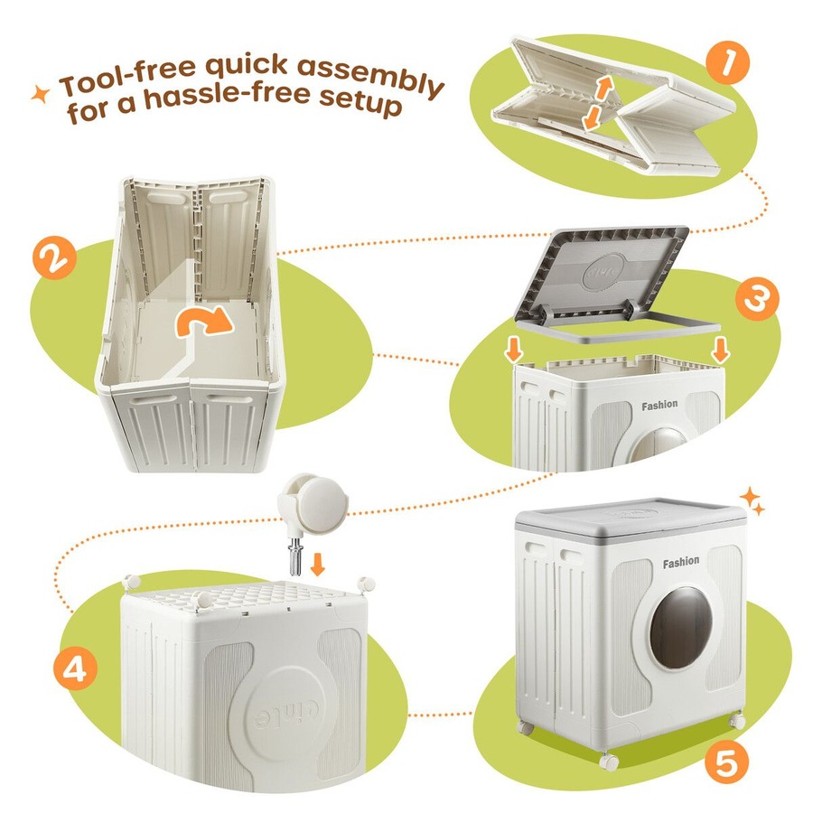 Foldable Storage Box Bin Large Plastic Collapsible Container Organiser Home Playroom for Kids Toys Stuffed Animal Clothes Bedding with Lid Wheels 145L