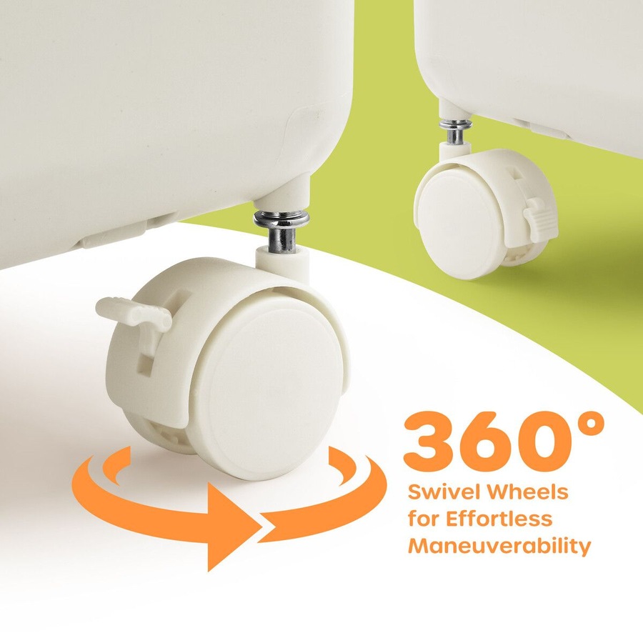 Foldable Storage Box Bin Large Plastic Collapsible Container Organiser Home Playroom for Kids Toys Stuffed Animal Clothes Bedding with Lid Wheels 145L