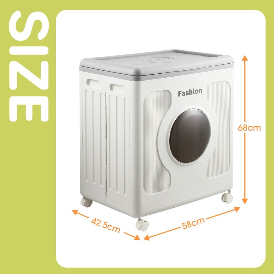 Foldable Storage Box Bin Large Plastic Collapsible Container Organiser Home Playroom for Kids Toys Stuffed Animal Clothes Bedding with Lid Wheels 145L