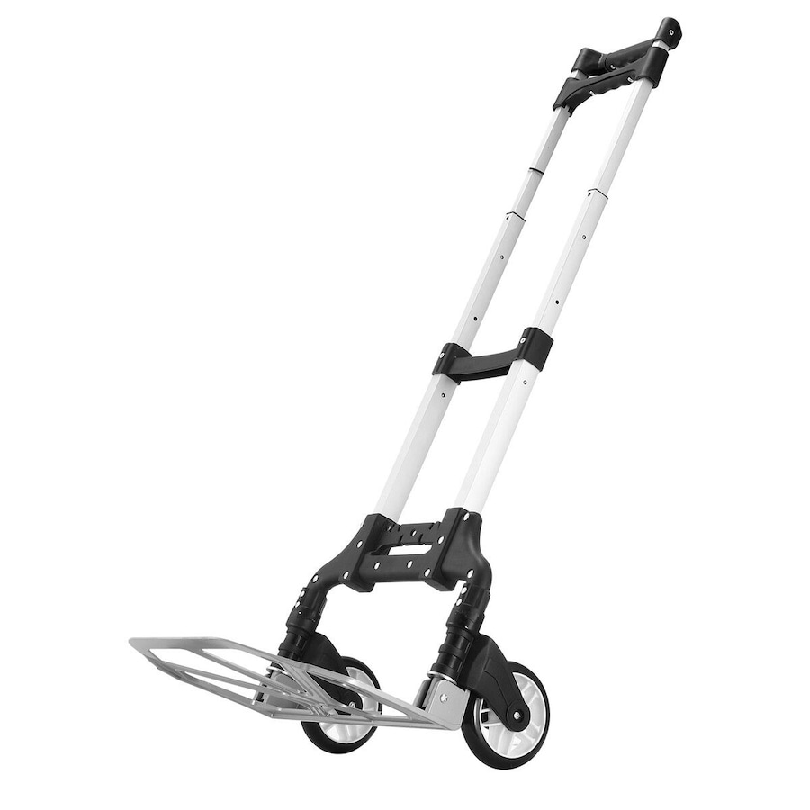 Folding Dolly Hand Truck Utility Luggage Cart Shopping Trolley Collapsible Foldable Telescopic Handle Moving Grocery Office Camping Portable Wheels