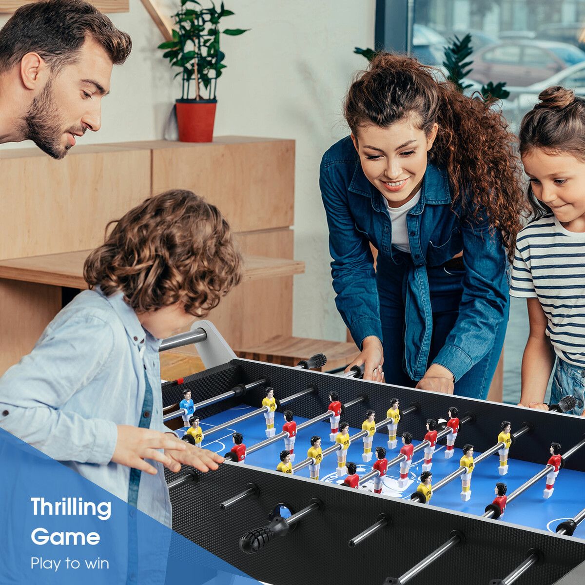 FIFOR Kids Adults Table Football Mini Games, Desktop Indoor