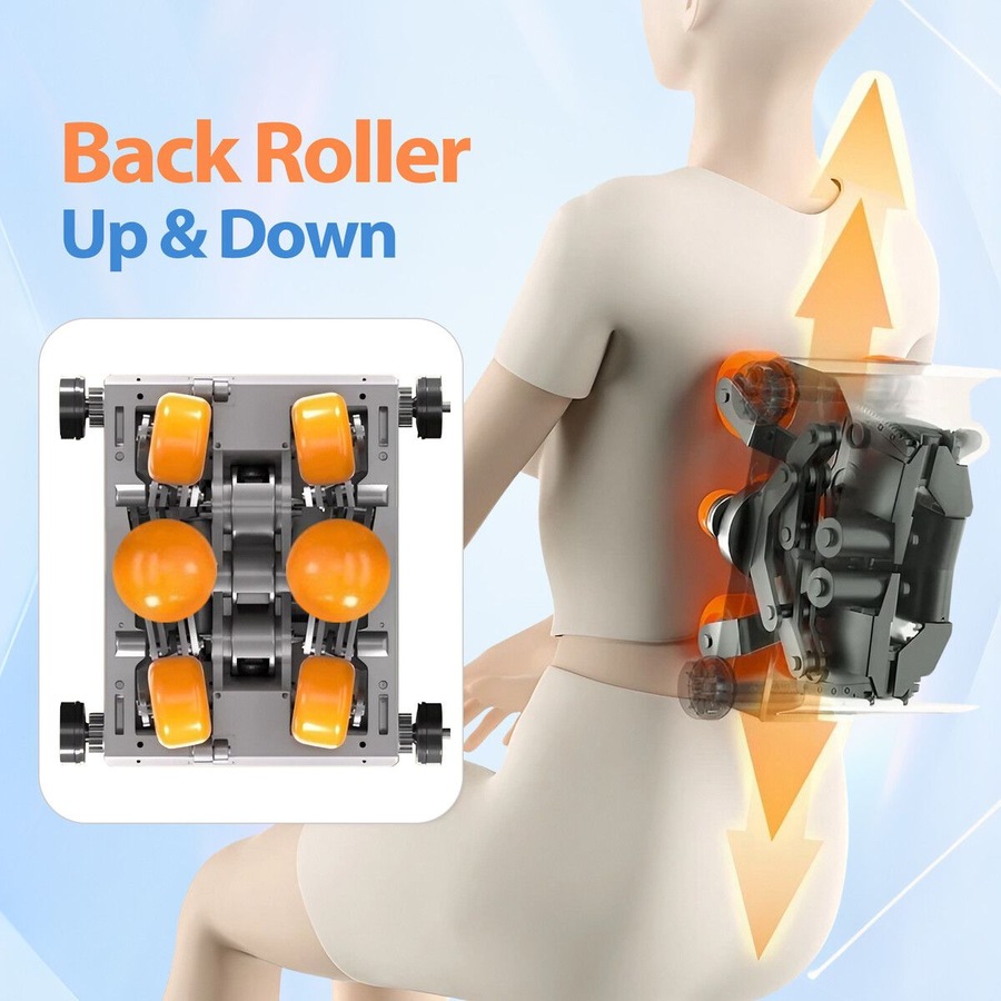 Full Body Massage Cushion Chair Back Neck Massager Seat Shiatsu Massaging Pad Vibration Heat Kneading Rolling with Remote Pillow Homasa