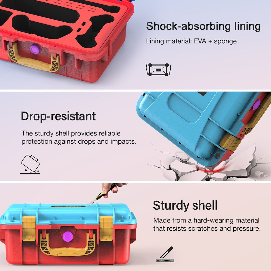 Game Storage Case Container for Nintendo Switch 2 Controller Joy Con Wrist Strap Cards Charging Accessories Portable Hard Shell Carry Travel Organiser