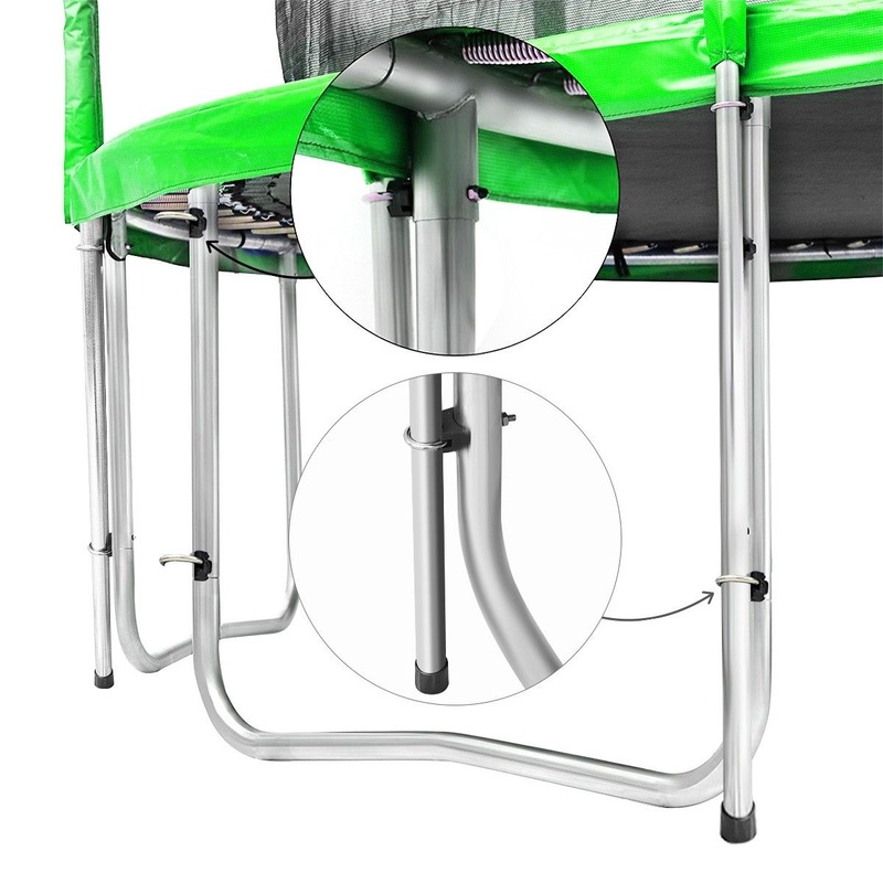 Buy Genki 12FT Trampoline Set with Safety Enclosure Net with Ladder